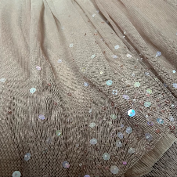 BCBGMaxAzria Gradient Sequin Handkerchief Hem Tulle Party Dress Size S - Picture 5 of 7